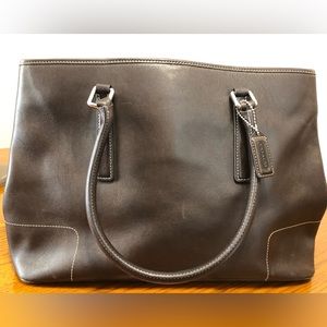 Coach Brown Leather Tote
